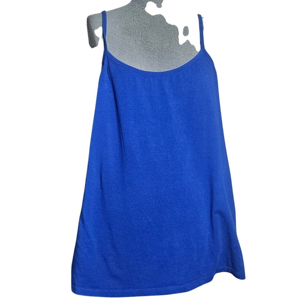 Lane Bryant Blue Cotton Blend Tank Size 14 16